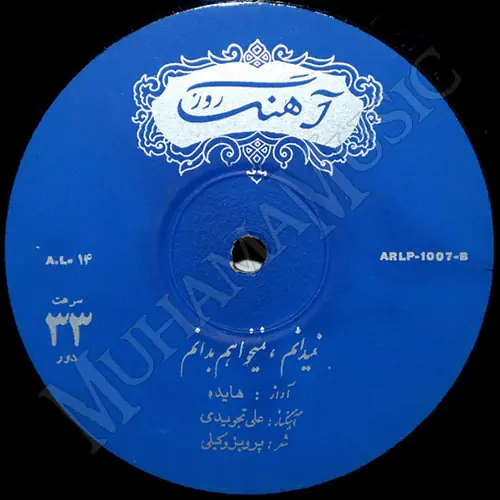 دانلود آلبوم صفحه قدیمی آزاده - نمیدانم هایده